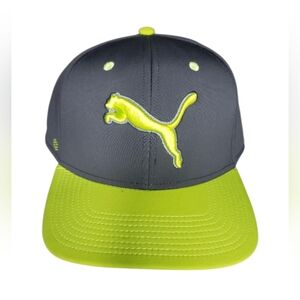 Puma Golf Gray & Neon Green Pounce Hat